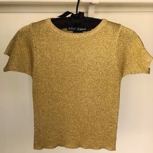 Betsey Johnson Vintage ‘90s Metallic Gold Top